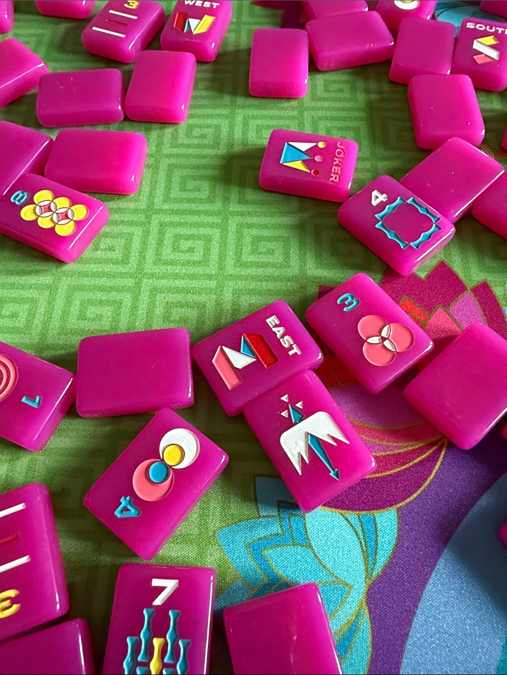 Fuchsia Mahjong Tiles - Picture 3 of 5